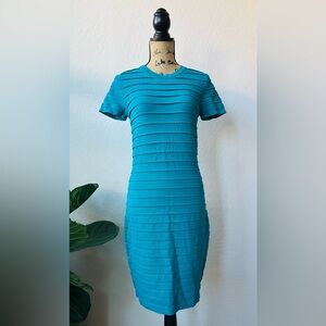 NWT Michael Kors Tile Blue Sweater Dress Size M